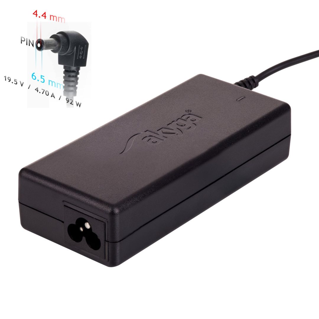 Akyga AK-ND-20 19,5V / 4,7A 92W 6,5x4,4mm Sony hálózati notebook töltő