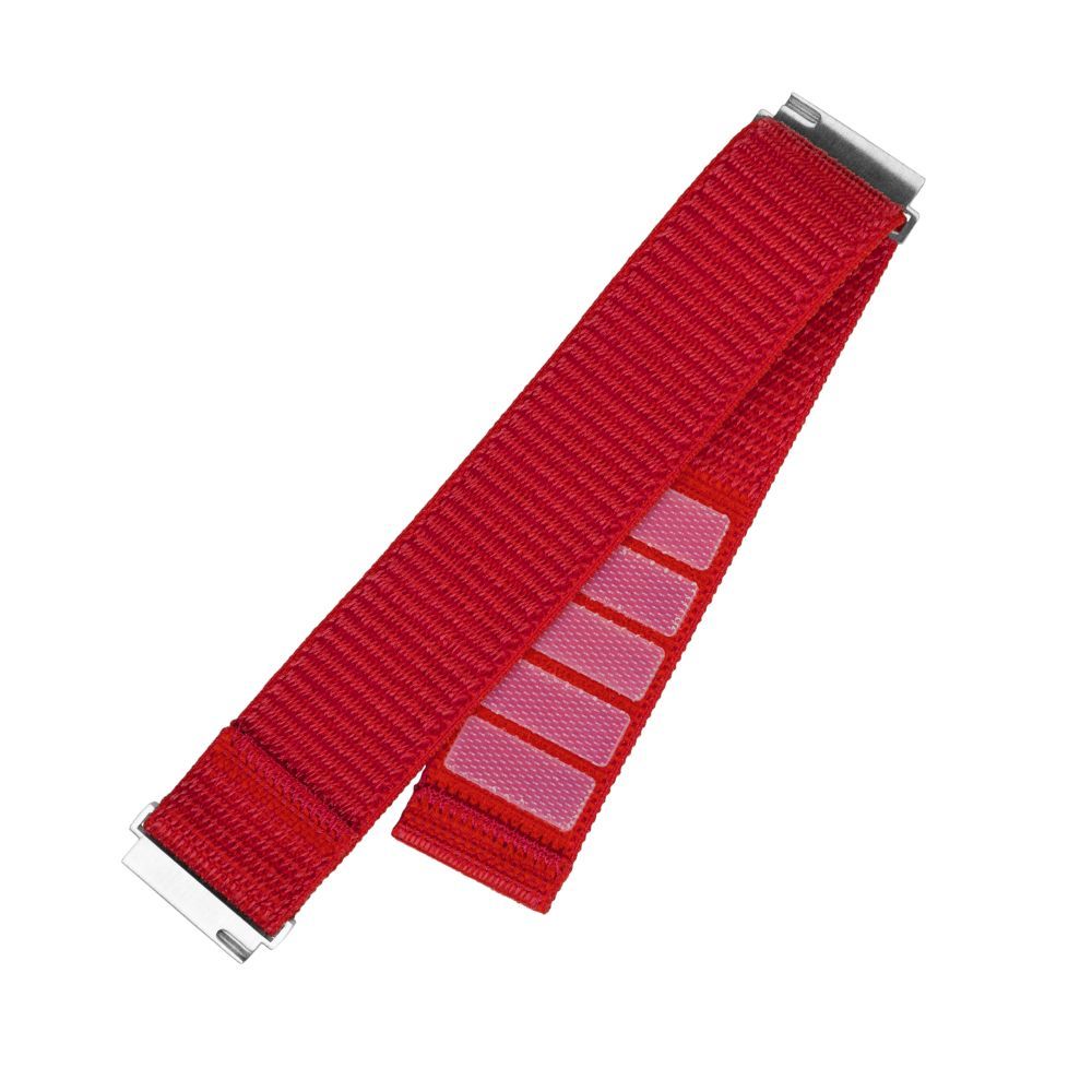 FIXED nylon sportos óraszíj gyorskioldással 20mm-es okosórához,  piros FIXNST2-20mm-RD