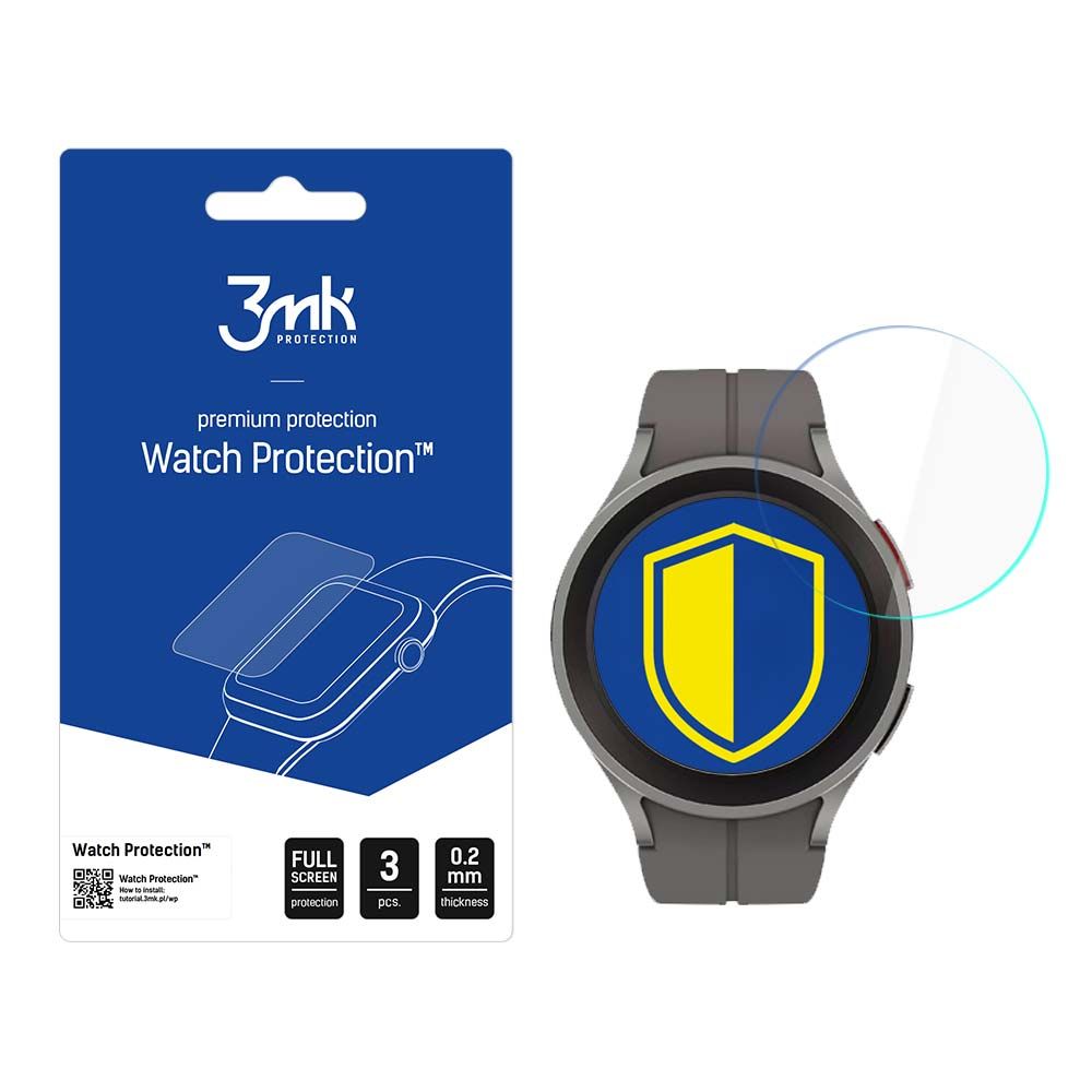 3mk Óra kijelző védőfólia FlexibleGlass hibrid üvegfólia 7H Samsung Galaxy Watch 5 Pro 45 mm