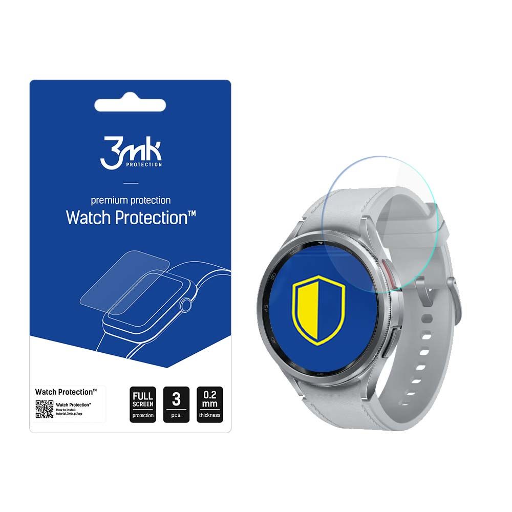 3mk Óra kijelző védőfólia FlexibleGlass hibrid üvegfólia 7H Samsung Galaxy Watch 6 Classic 43mm