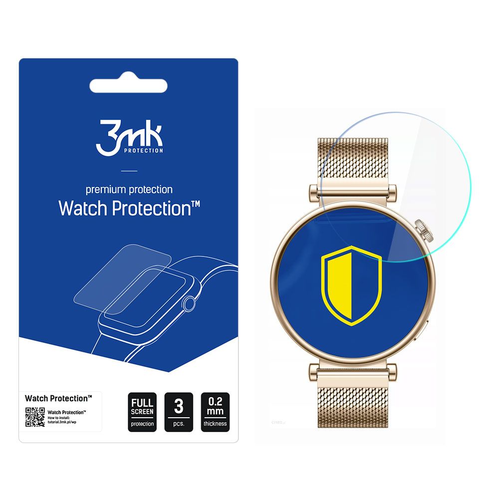 3mk Óra kijelző védőfólia FlexibleGlass hibrid üvegfólia 7H Huawei Watch GT 4 41mm