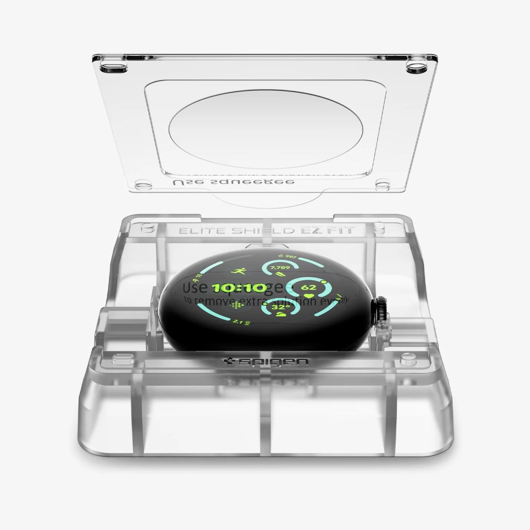 Spigen EliteShield EZ Fit Screen Protector for Google Pixel Watch 4/3 (41mm) 2 pack