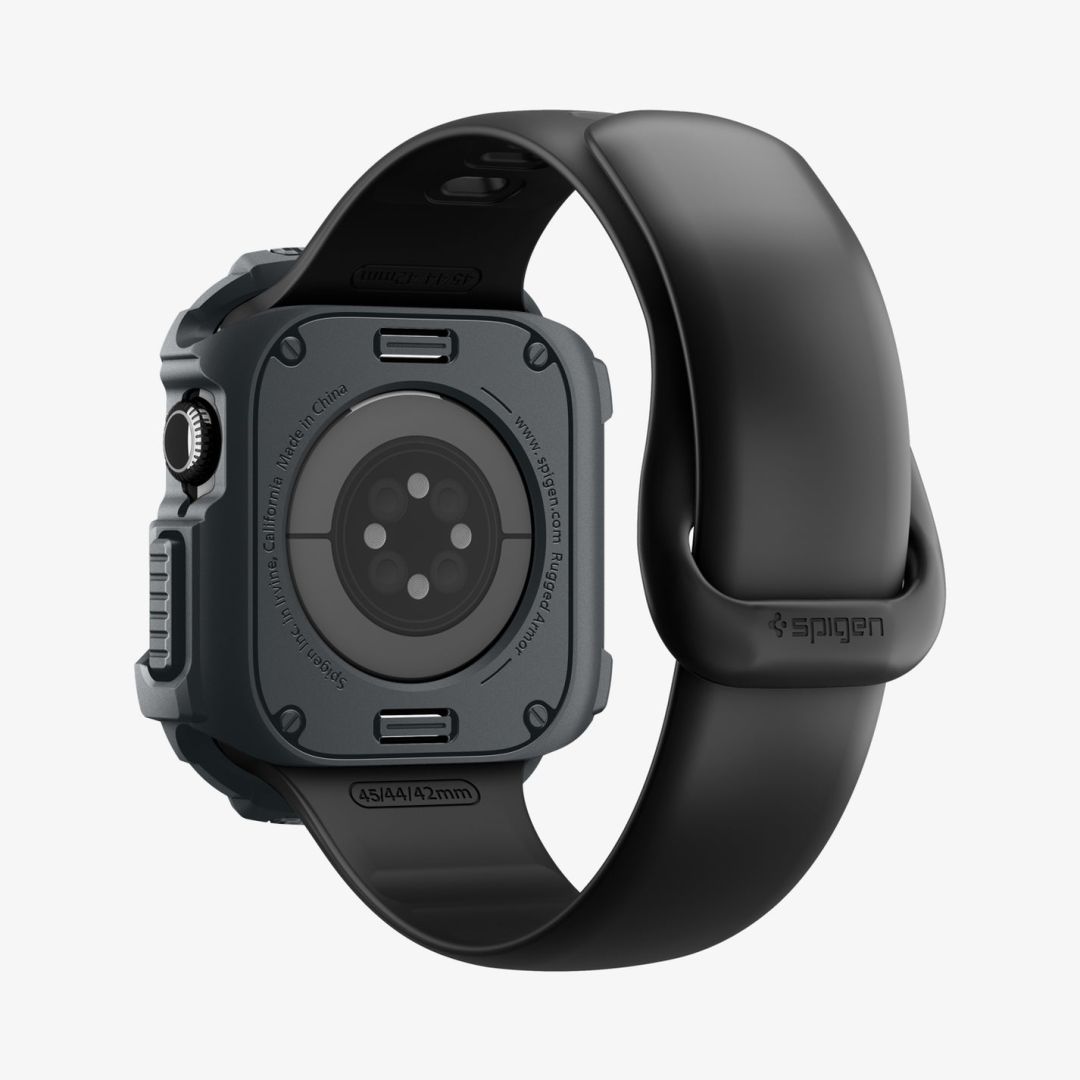 Spigen Rugged Armor 2 case for Apple Watch 11 46mm Dark Gray
