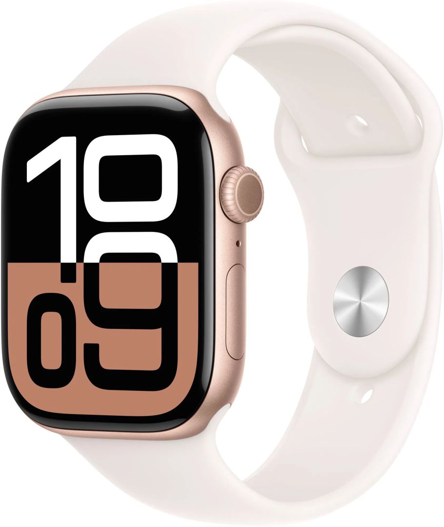 Apple Watch S10 GPS 42mm Rose Gold Alu Case with Light Blush Sport Band S/M