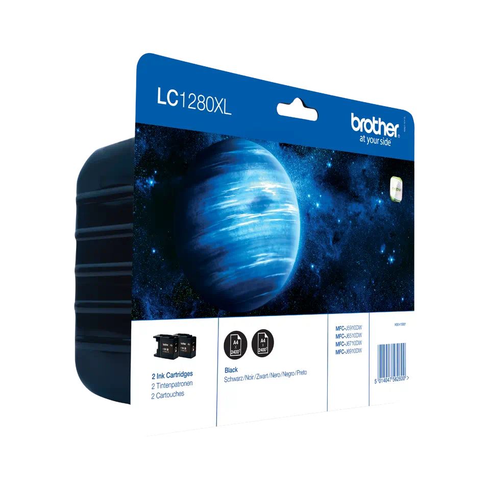 Brother LC1280XL (Twin Pack) Black tintapatroncsomag
