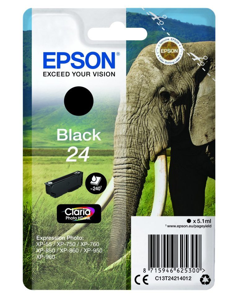 Epson T2421 (24) Black tintapatron