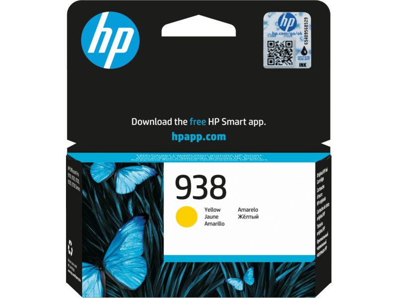 HP 4S6X7PE (938) Yellow tintapatron