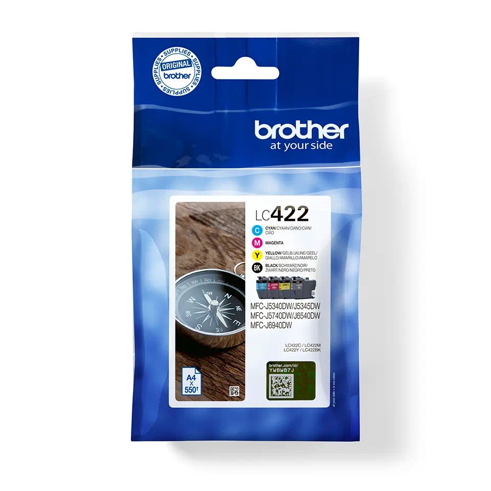 Brother LC-422 Multipack in blister tintapatron