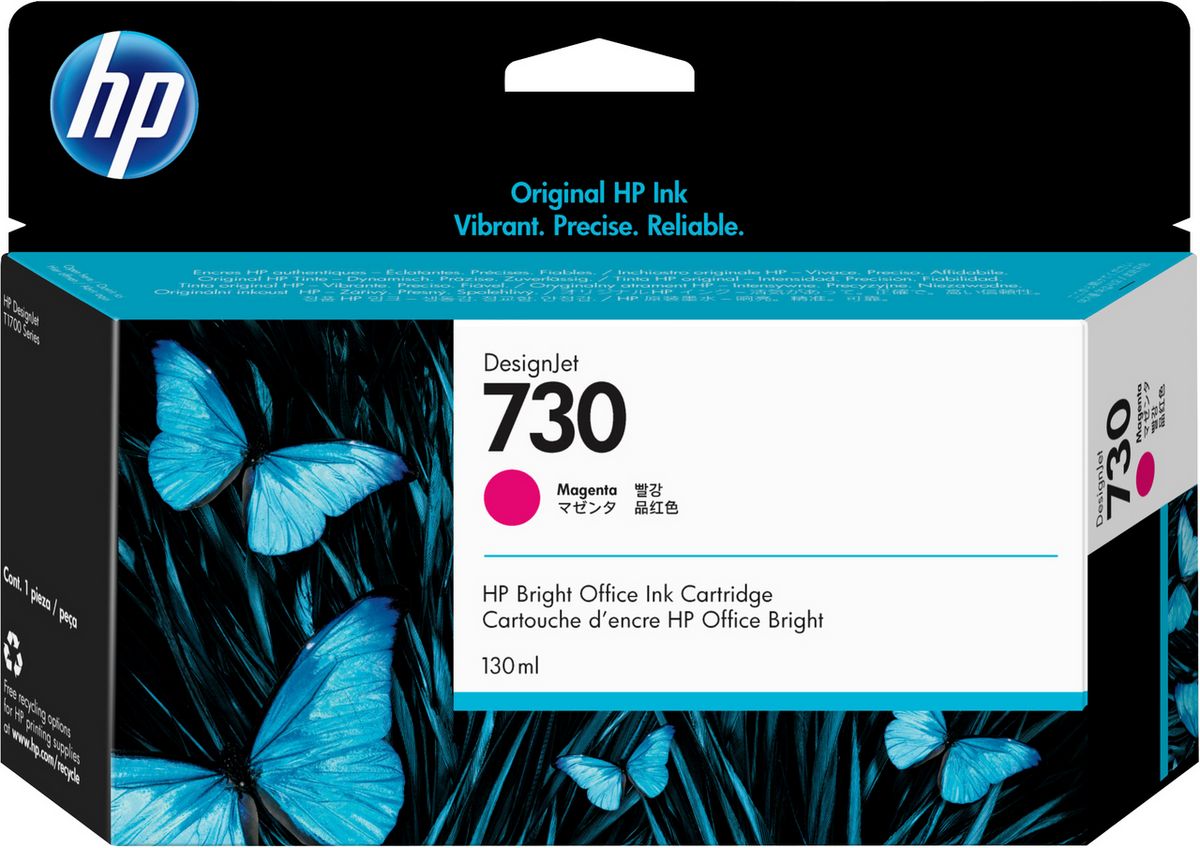 HP P2V63A (730) Magenta tintapatron