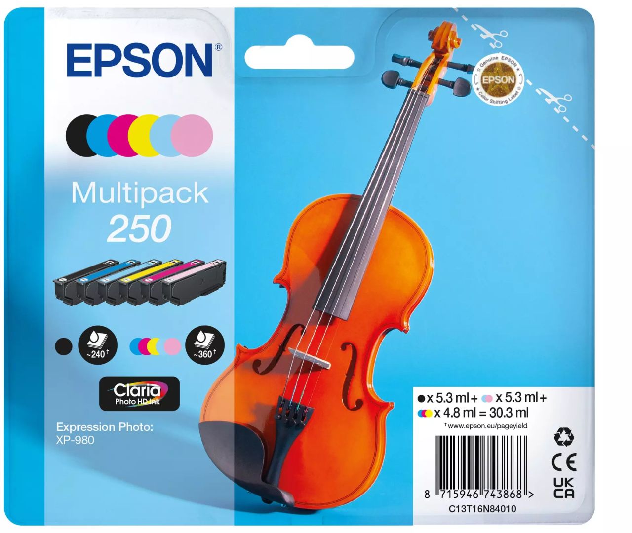 Epson 250 Multipack tintapatron