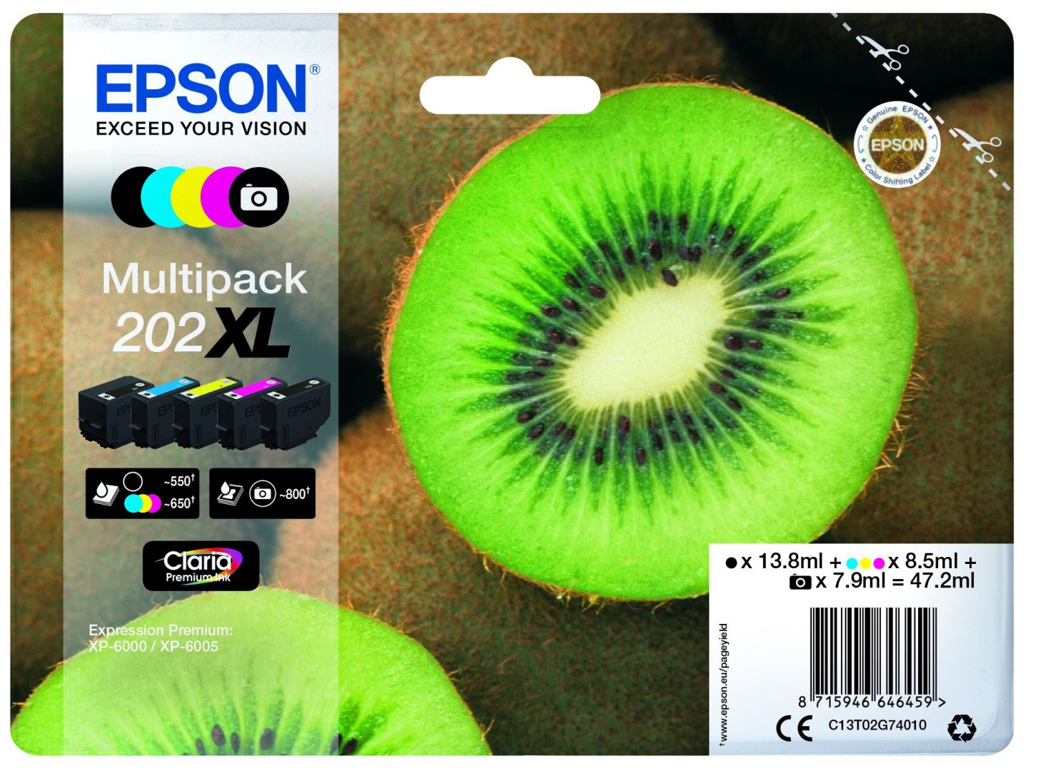 Epson T02G7 (202XL) Multipack tintapatron