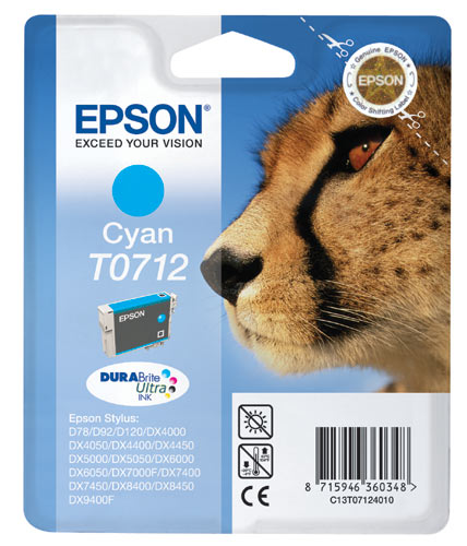 Epson T0712 Cyan tintapatron