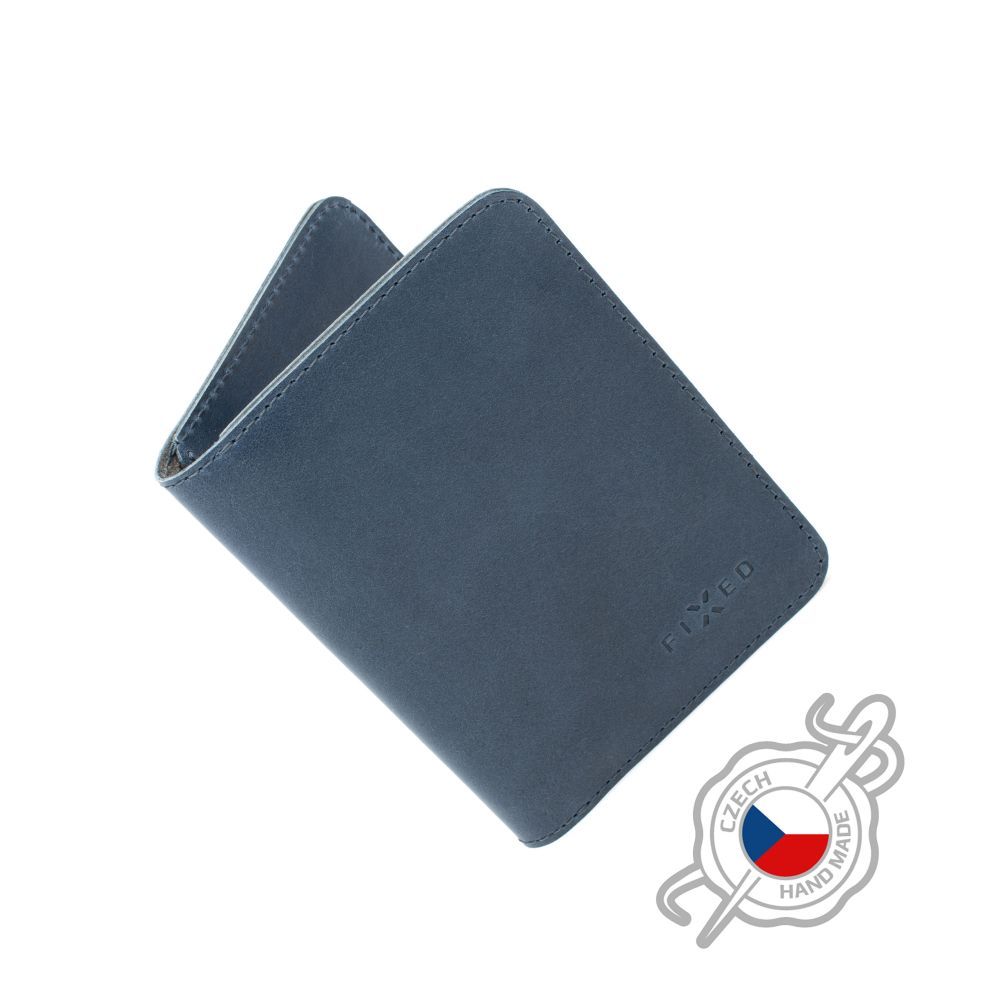FIXED XL valódi bőr  pénztárca, kék