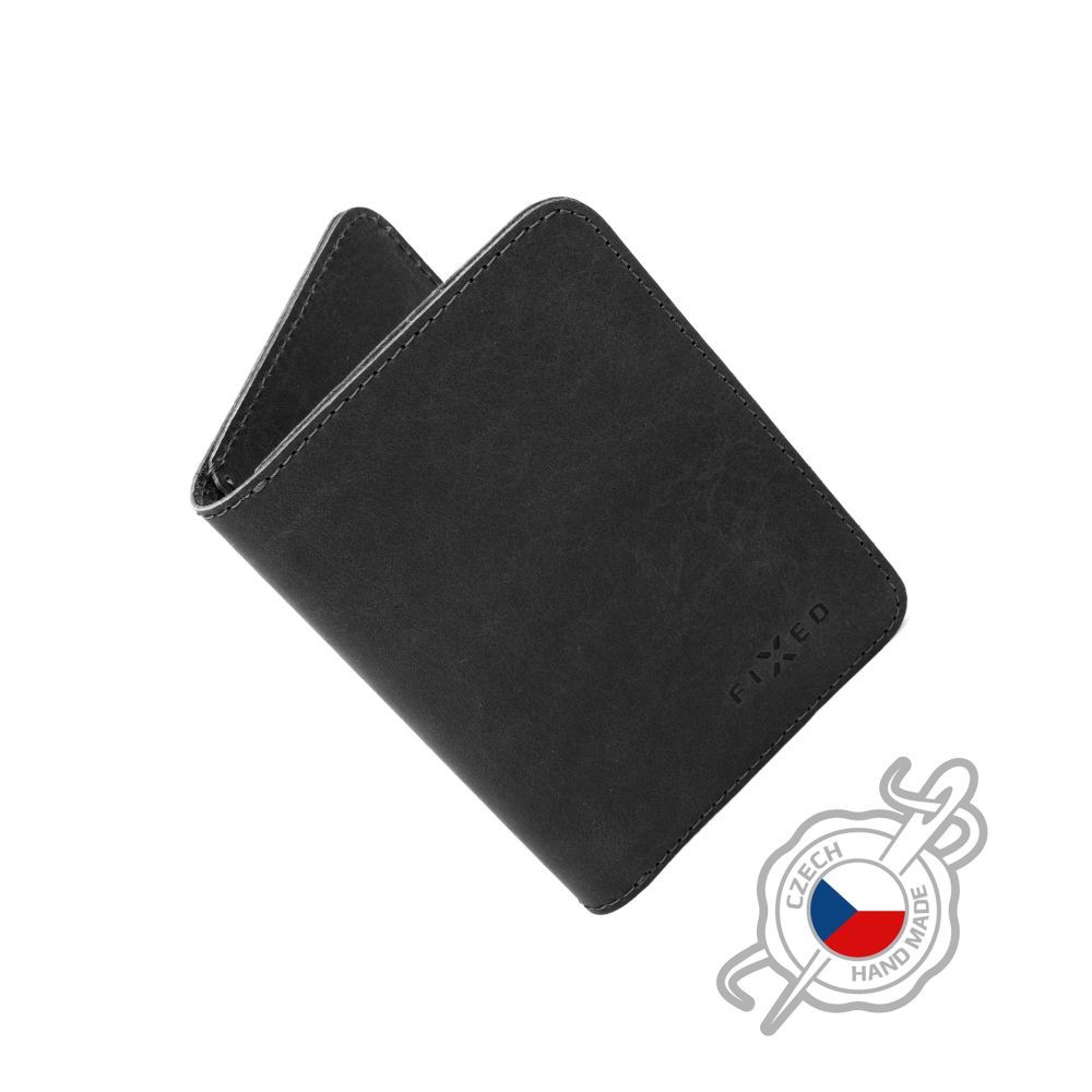 FIXED XL valódi bőr  pénztárca, fekete