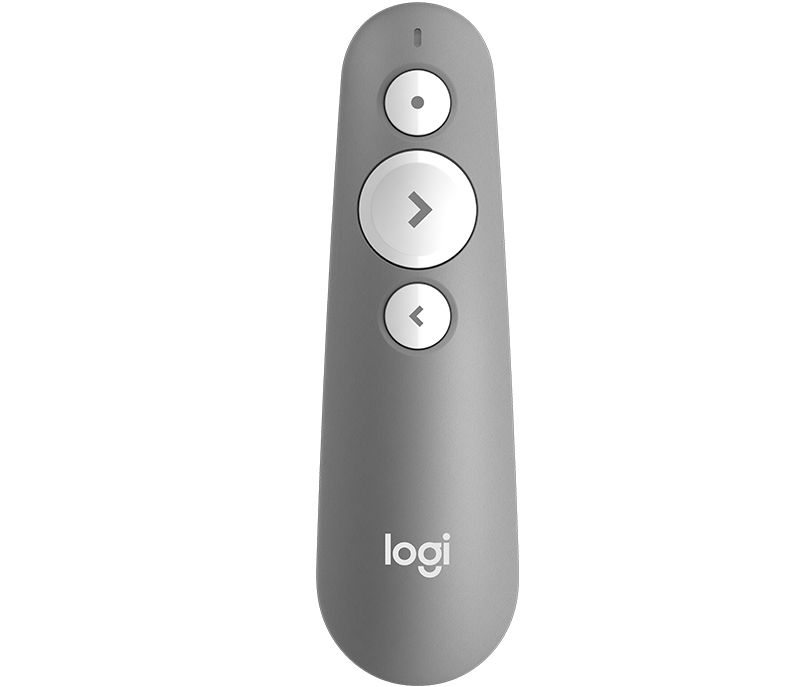 Logitech R500 Laser Presentation Remote Wireless Presenter Red Laser Grey