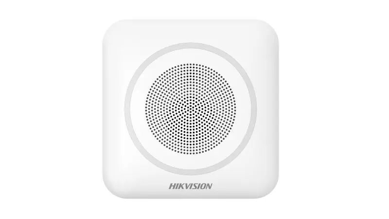 Hikvision Vezeték nélküli beltéri sziréna AXPro központokhoz; 110 dB; 868 MHz; 4x CR123A; kék