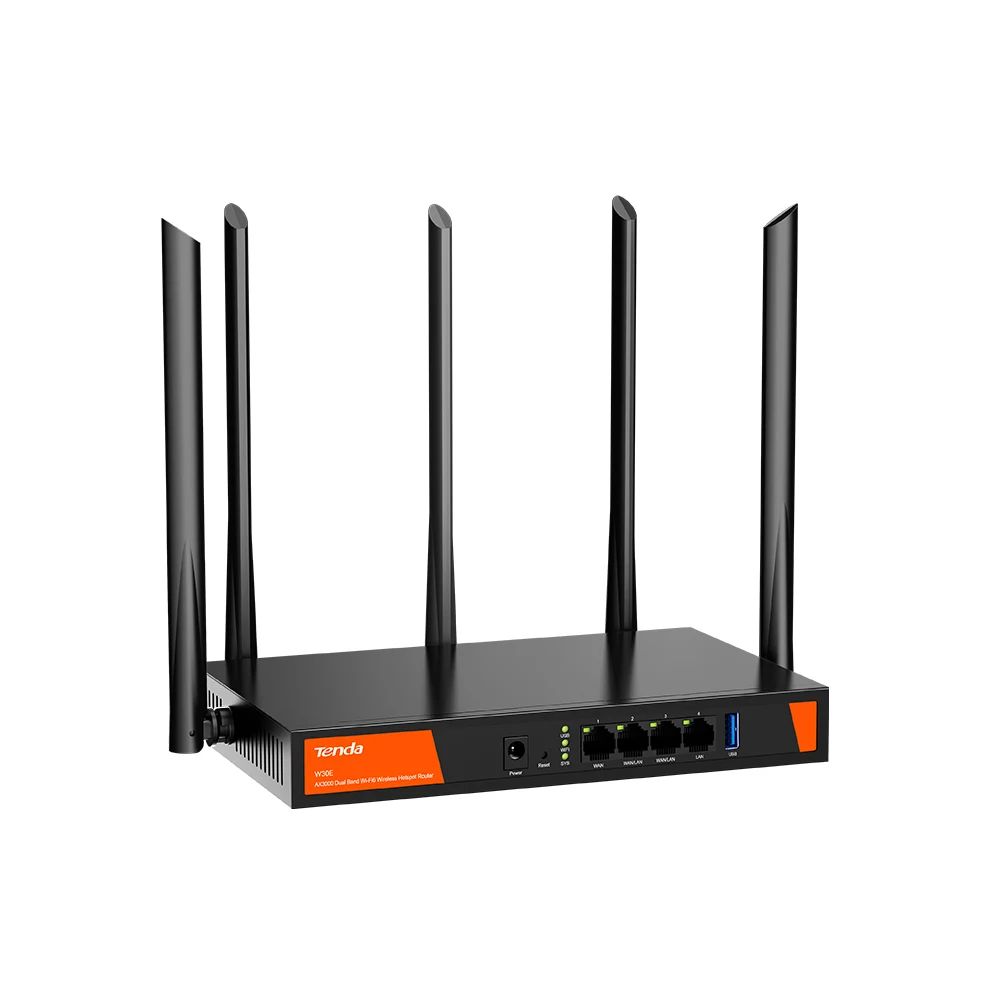 Tenda W30E AX3000 Dual Band WiFi-6 Wireless Hotspot Router