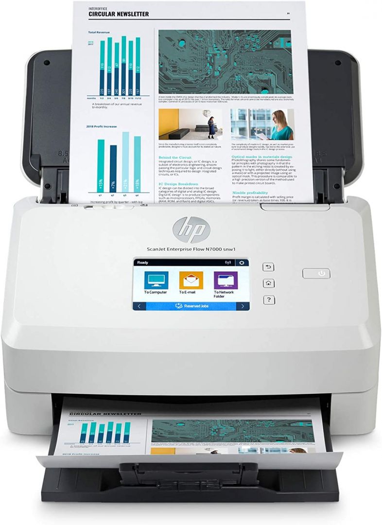 HP ScanJet Enterprise Flow N7000snw1 Lapadagolós Szkenner White