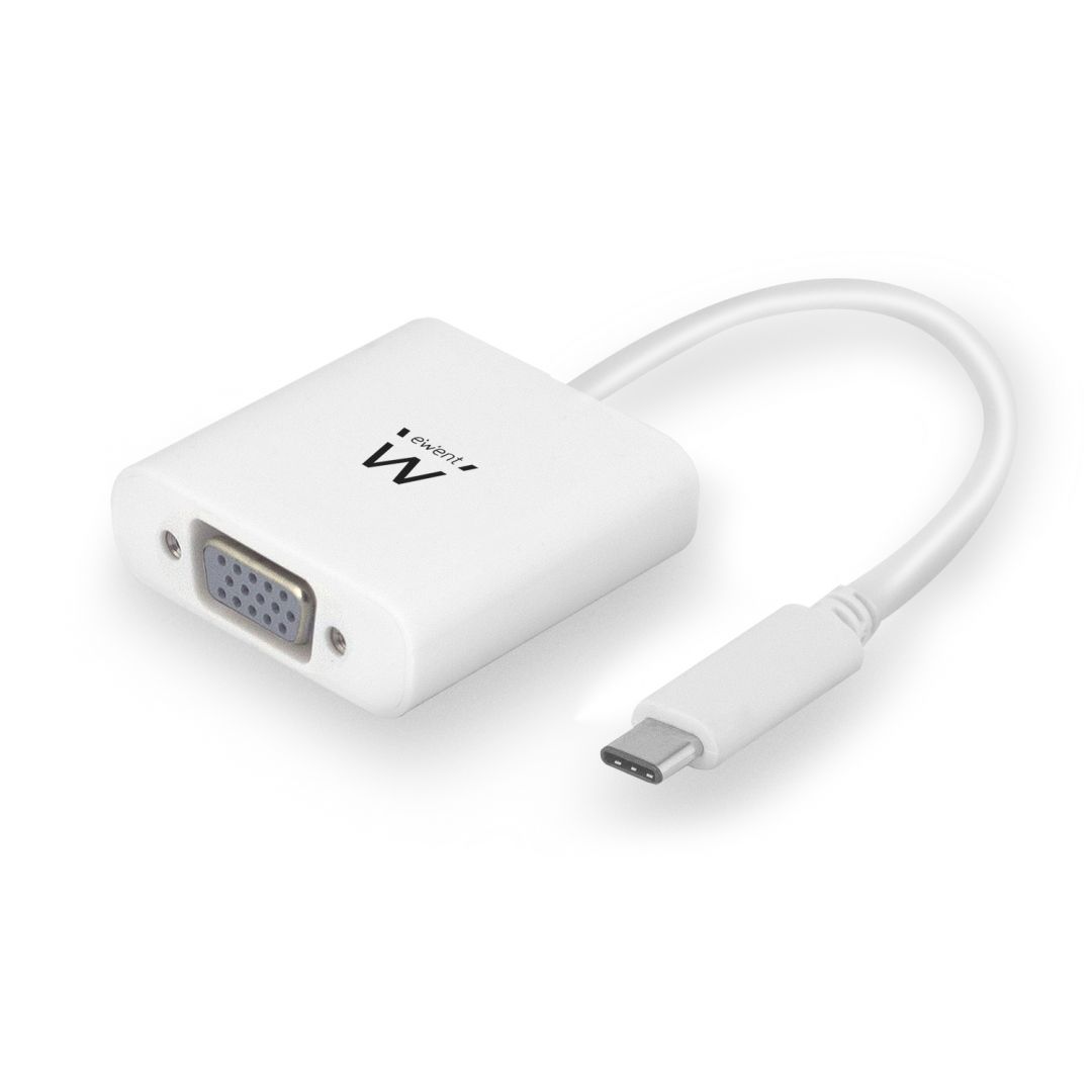 Ewent EW9821 Converter type-C to VGA f. 0,15m White