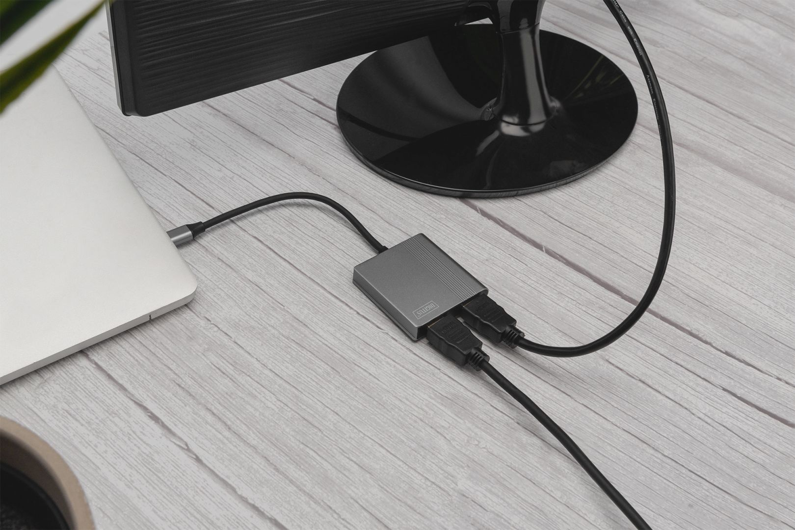 Digitus DA-70828 USB Type-C 4K 2-in-1 HDMI Graphics Adapter Space Grey
