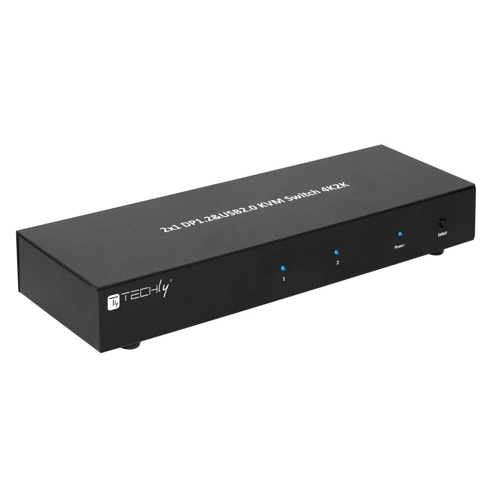 TECHLY  IDATA DP-KVM2 2-Port DisplayPort1.2 Dual-Monitor KVM Switch