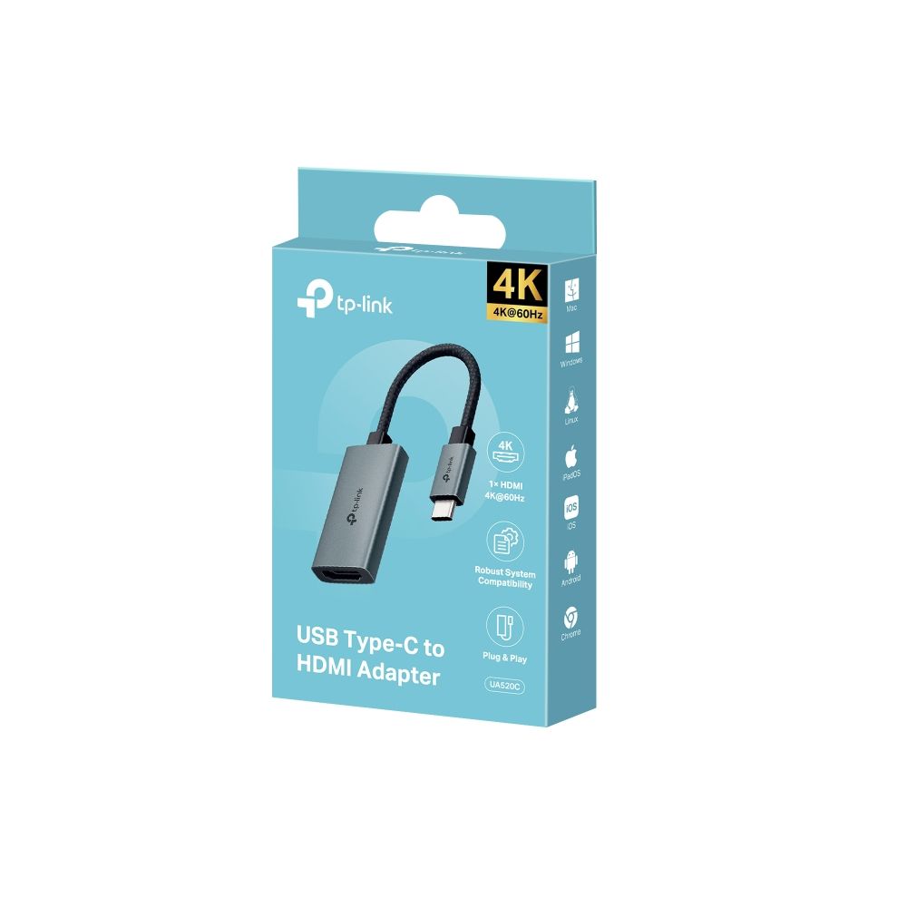 TP-Link UA520C USB Type-C to HDMI Adapter Grey