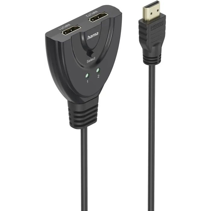 Hama HDMI to 2xHDMI Switch Adapter Black