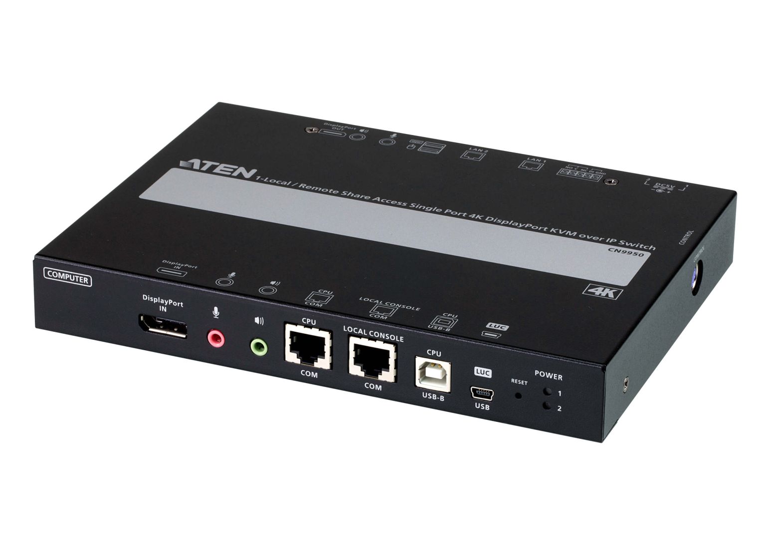 ATEN 1-Local/Remote Share Access Single Port 4K DisplayPort KVM over IP Switch