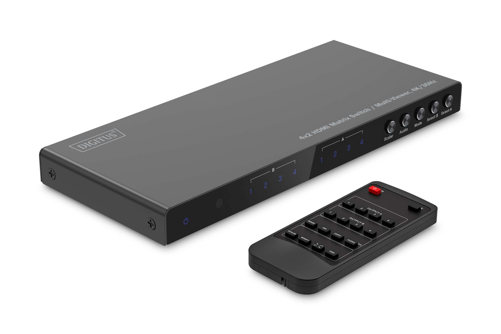 Digitus 4x2 HDMI Matrix Switch / Multi-Viewer 4K