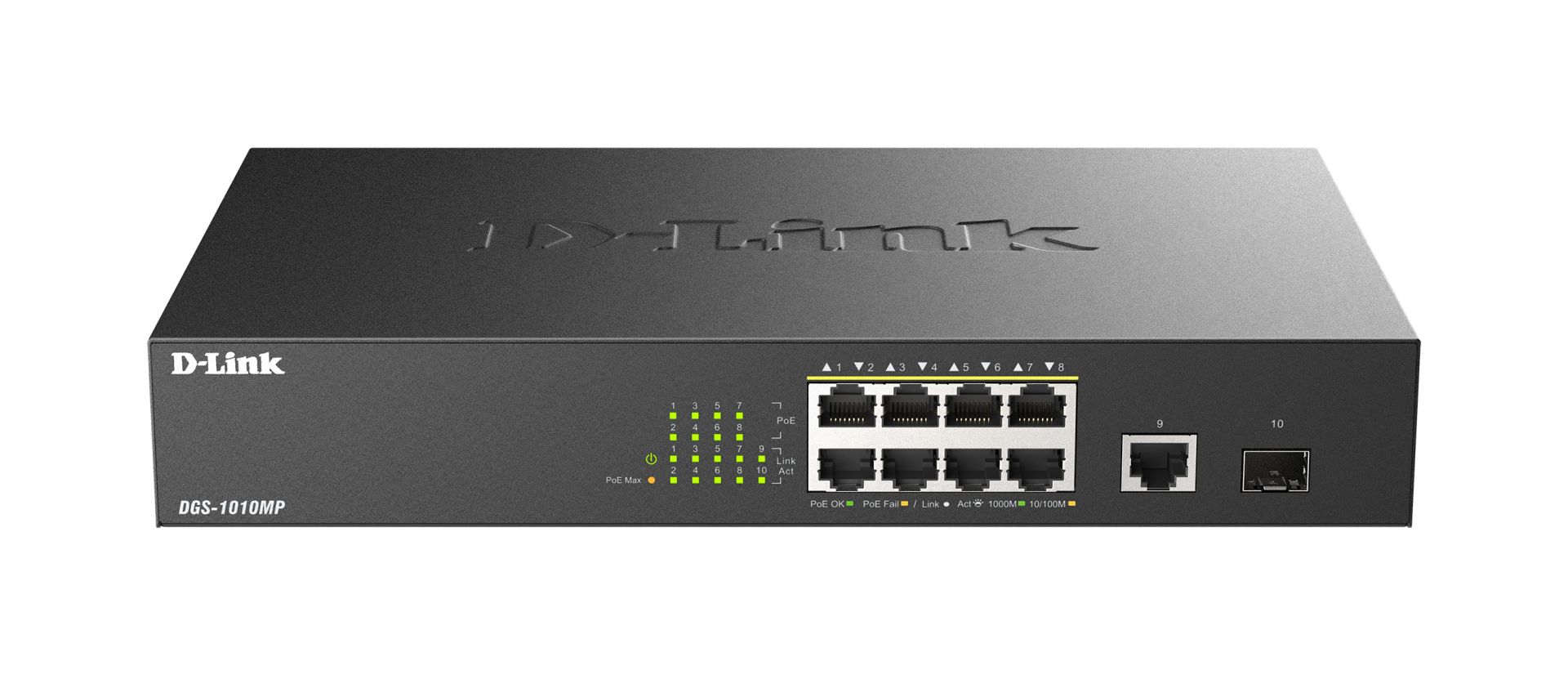 D-Link DGS-1010MP 10-Port Gigabit PoE Switch