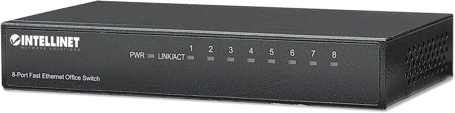 Intellinet 8-Port Switch Black