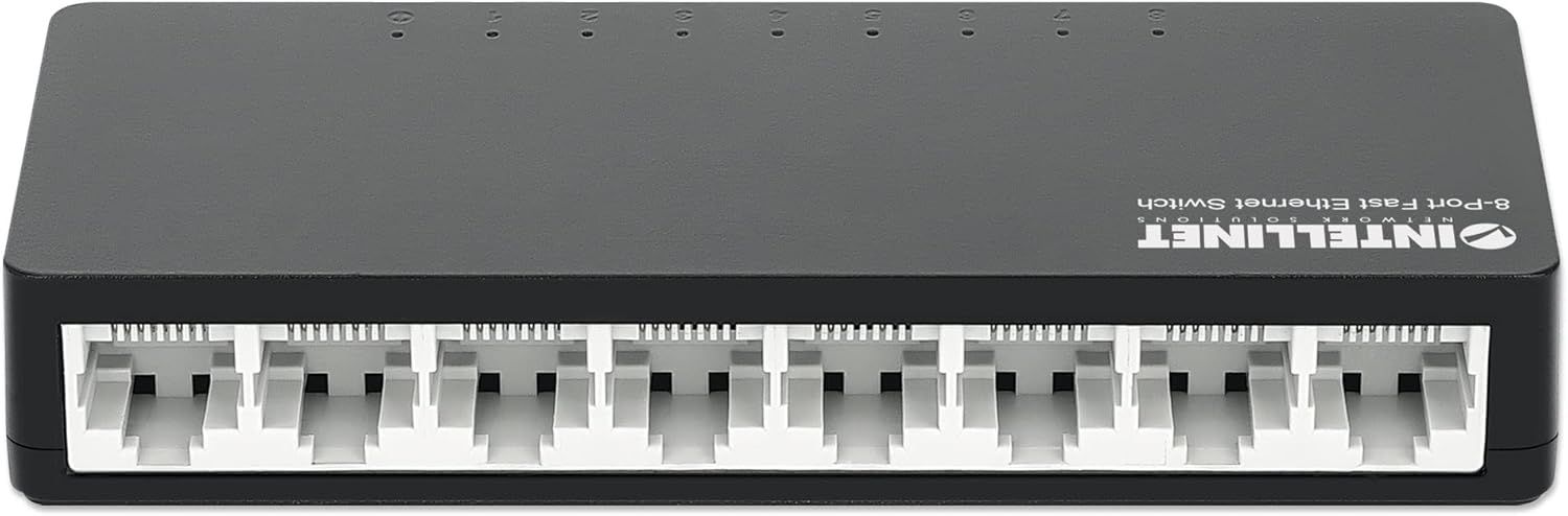 Intellinet 8-Port Switch Black