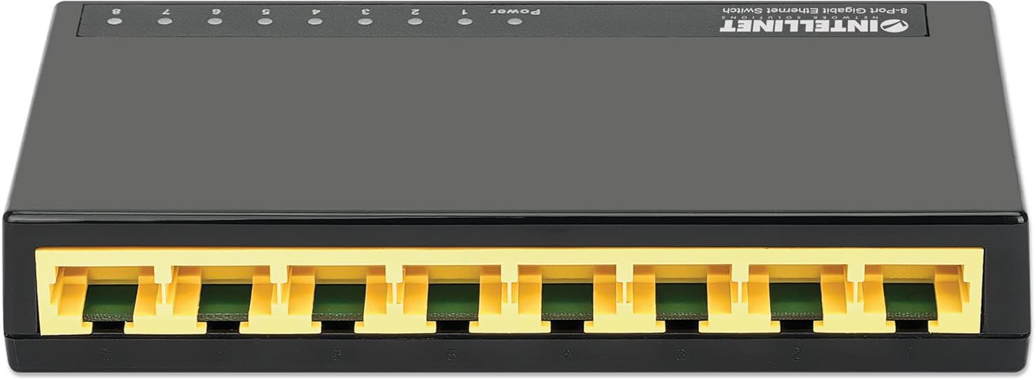 Intellinet 8-Port Switch Black