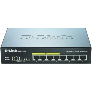 D-Link DGS-1008P/E 8 Port Gigabit Ethernet PoE Switch