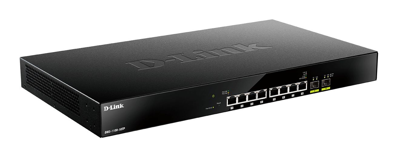 D-Link DMS-1100-10TP 10-Port Multi-Gigabit PoE Smart Managed Switch