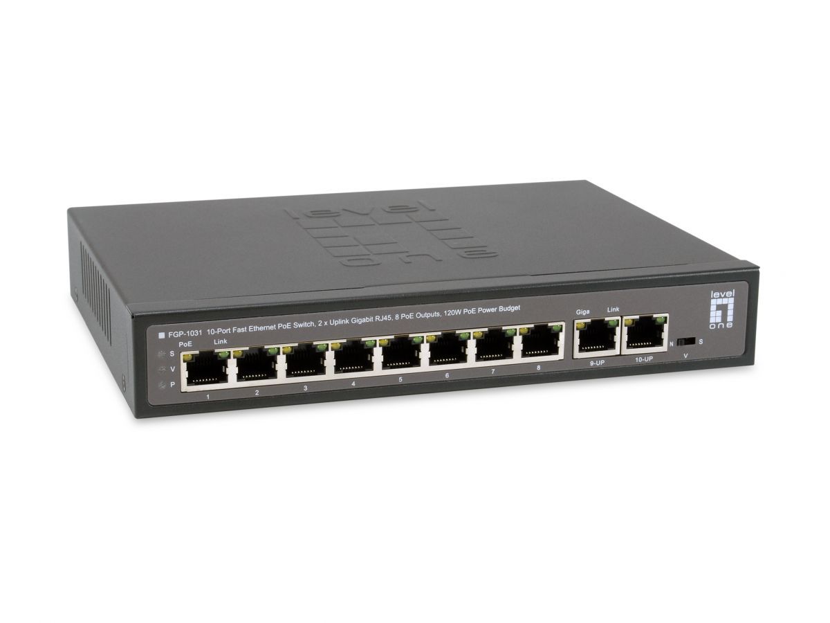 LevelOne FGP-1031 10-Port Fast Ethernet PoE Switch