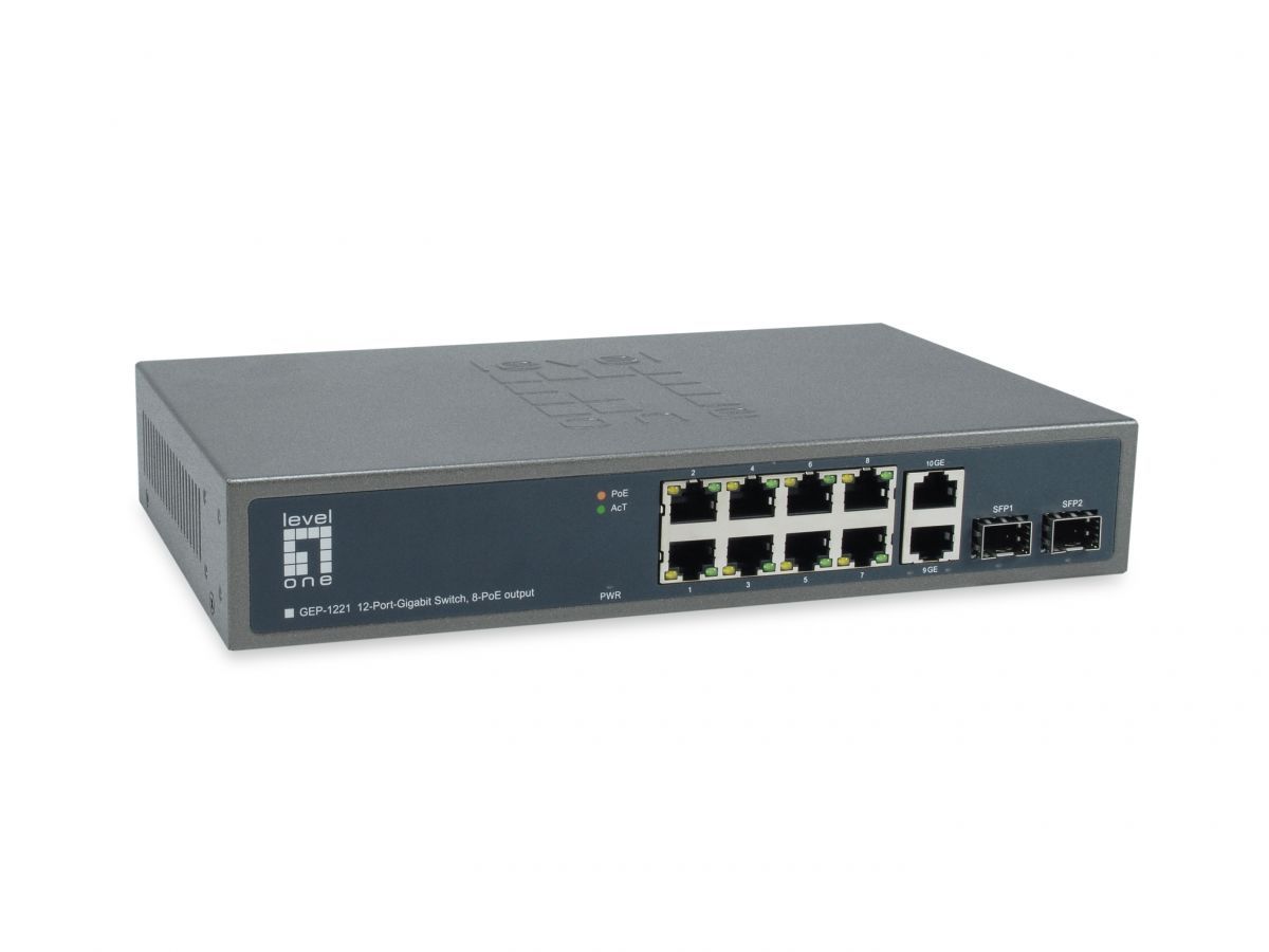 LevelOne GEP-1221 12-Port Gigabit Switch