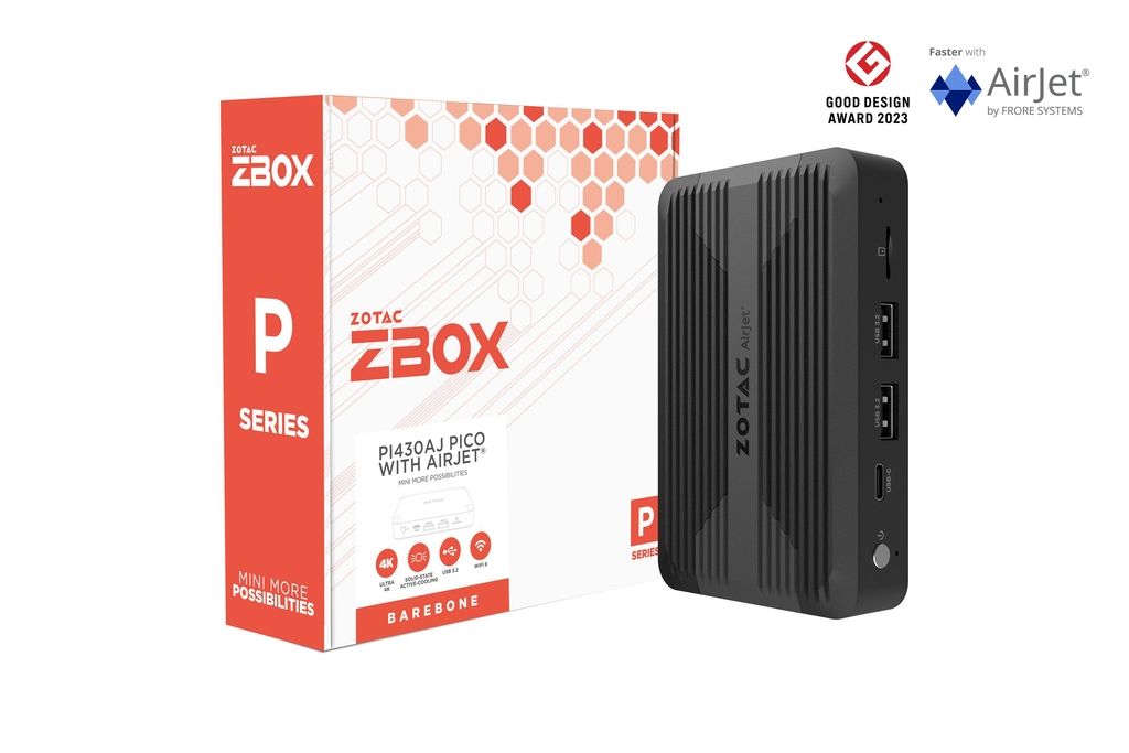 Zotac ZBOX Pico PI430AJ with AirJet Black