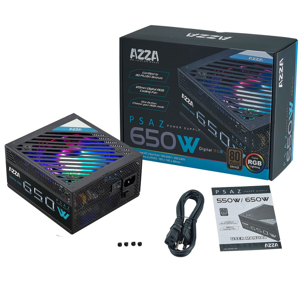 AZZA 650W 80+ Bronze ARGB PSAZ