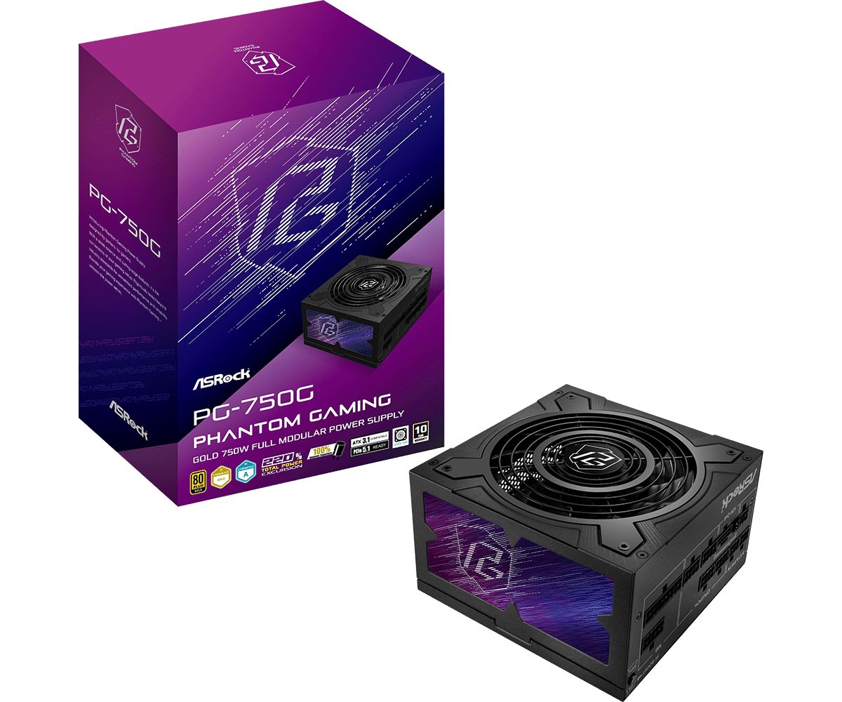 ASRock 750W 80+ Gold Phantom Gaming PG-750G