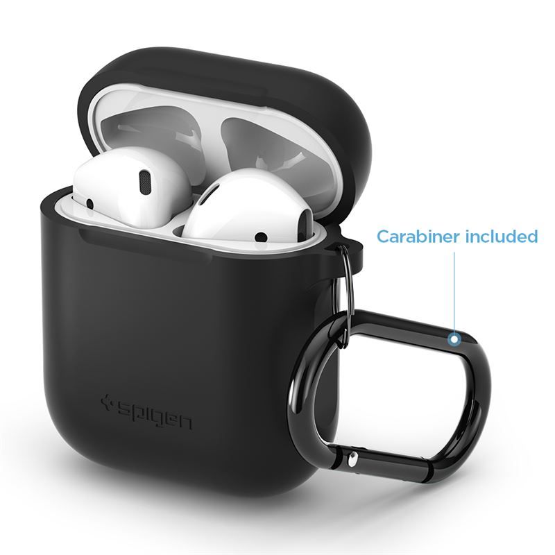 Spigen Silicone case, black - AirPods 1/2019