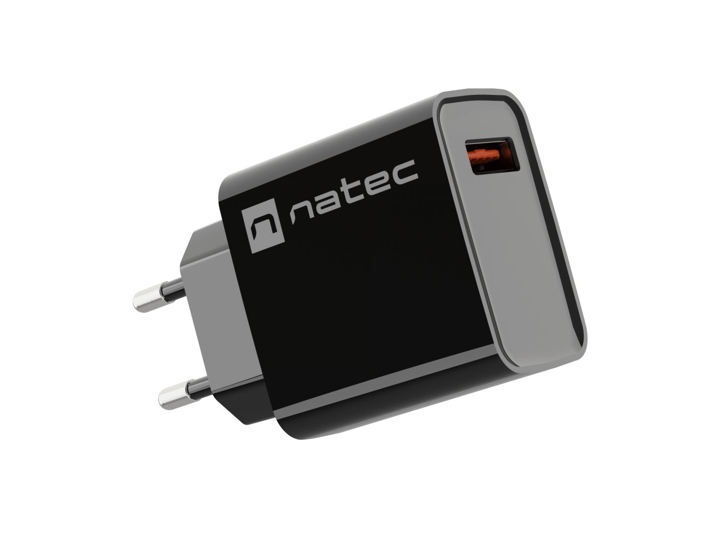 natec Ribera Wall Charger Black