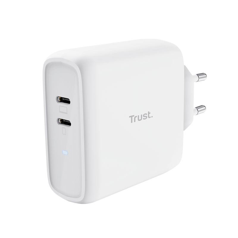 Trust Maxo Dual 65W USB-C Charger White