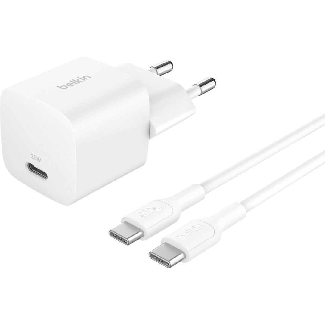 Belkin WCA012KQ1MWH-B6 BOOST Charge 25W USB-C Cable 1m White