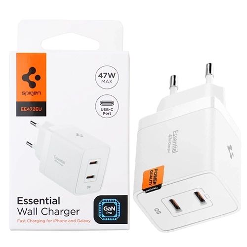 Spigen Essential 47W Wall Charger White