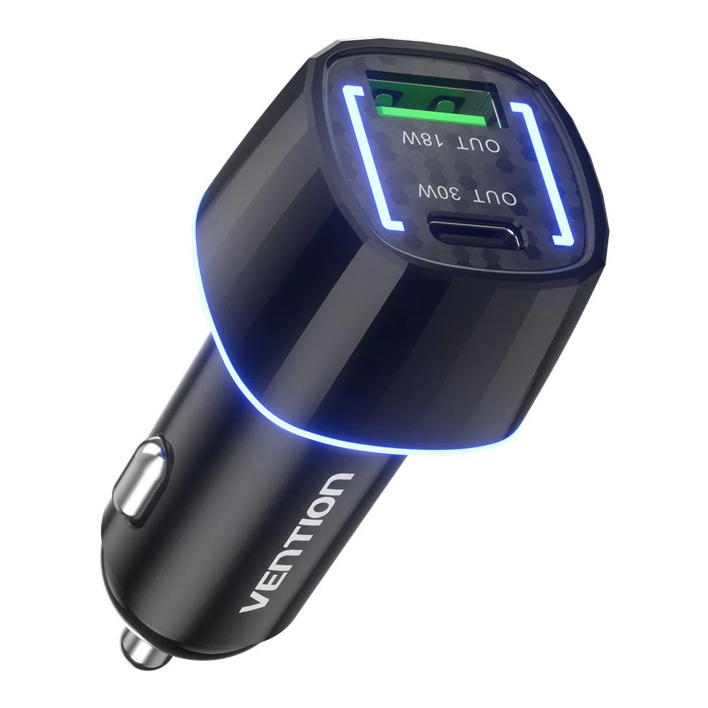 Vention Car Charger Black