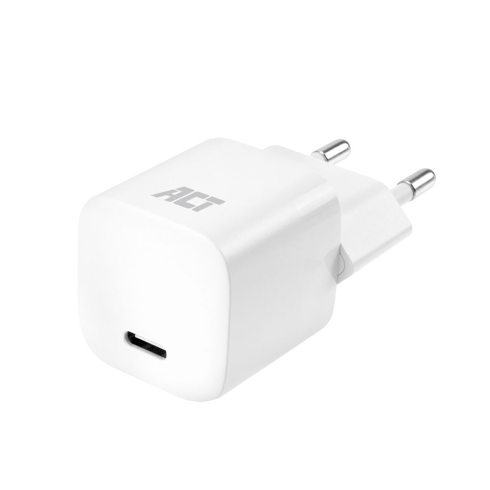 ACT AC2120 Compact USB-C Charger 20W with Power Delivery White