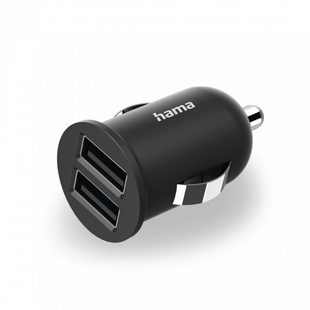 Hama Mini Car Dual Charger Black