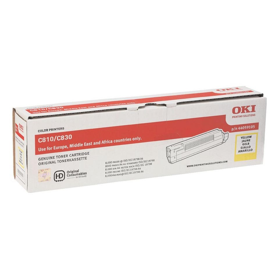 Oki C810/C830 8000 oldal Yellow