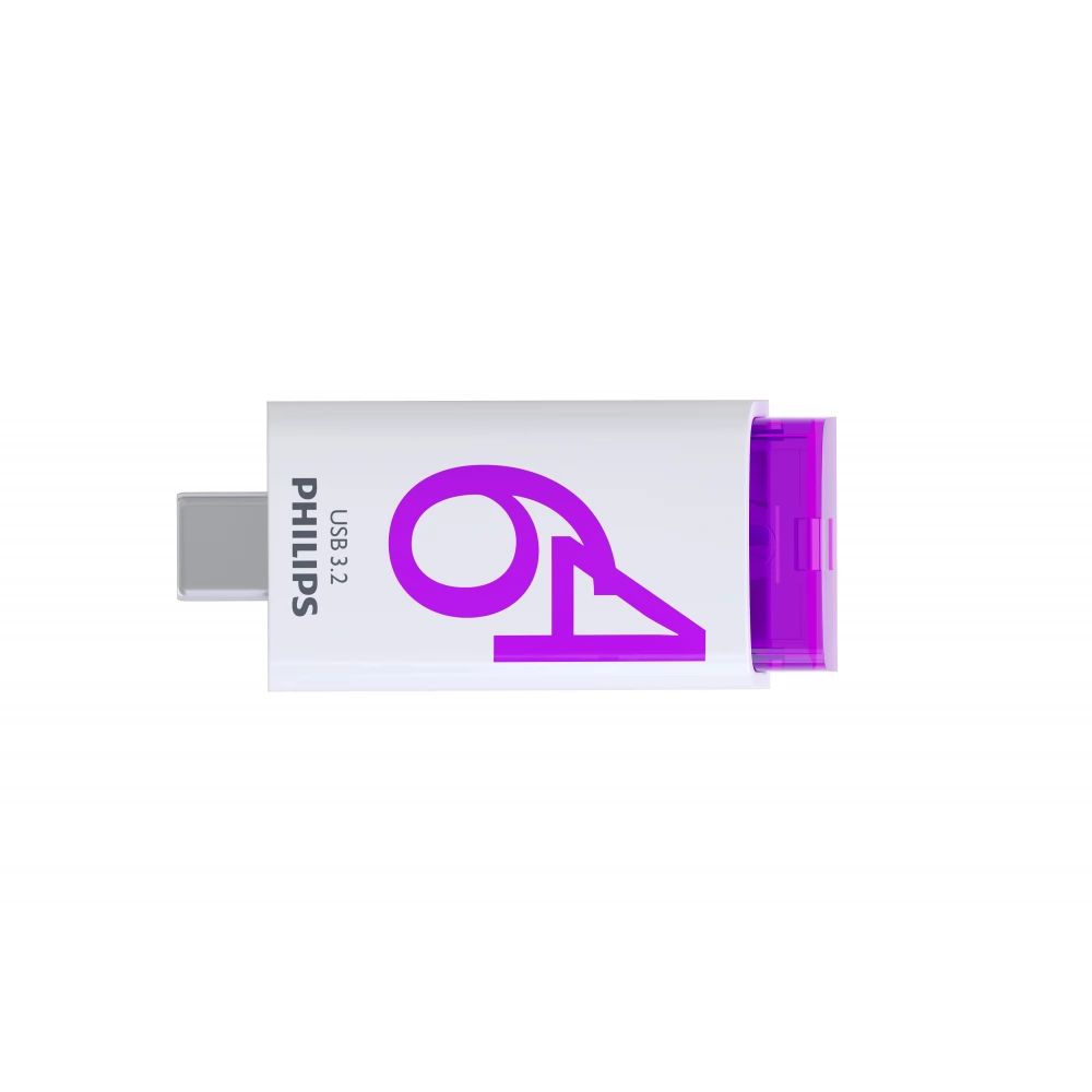 Philips 64GB USB 3.2 Type-C Magic Purpe